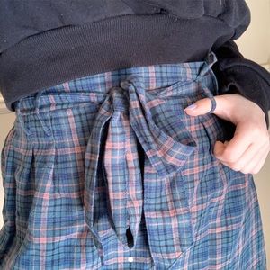 PAPERBAG TIE WAIST SKIRT